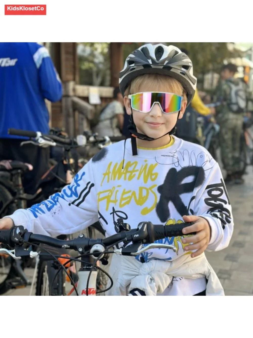 UV400 Protection Polarized Kids Sports Sunglasses for Baseball Cycling